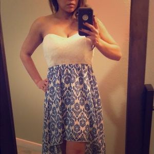 Beautiful high-low strapless dress